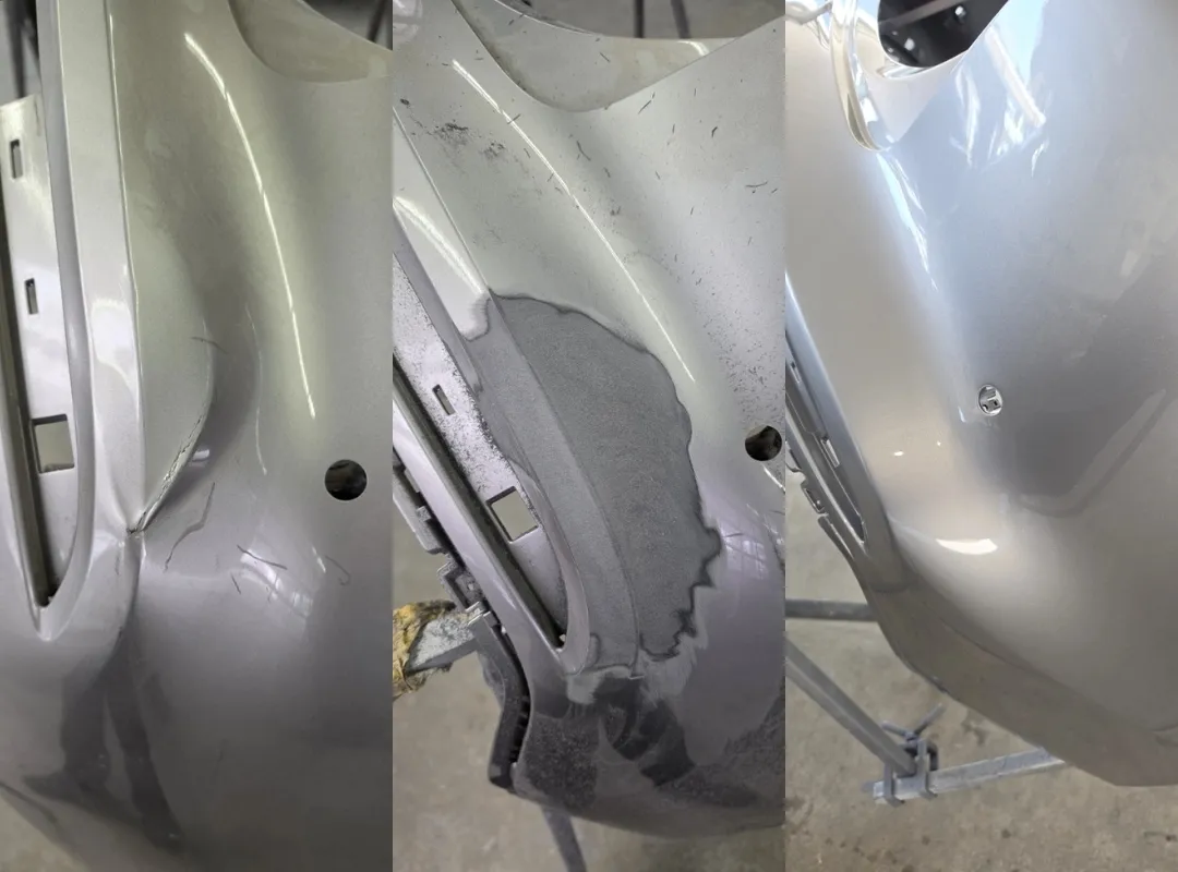 Kunststoffreparatur am Stoßfänger