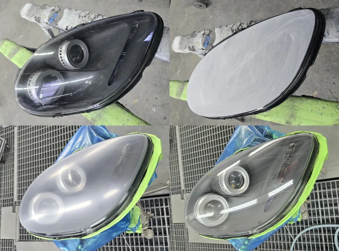 Scheinwerferaufbereitung vorher-nachher